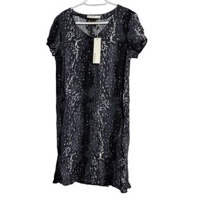 NWT SoyaConcept Sheer Animal Print Midi Dress Size Medium